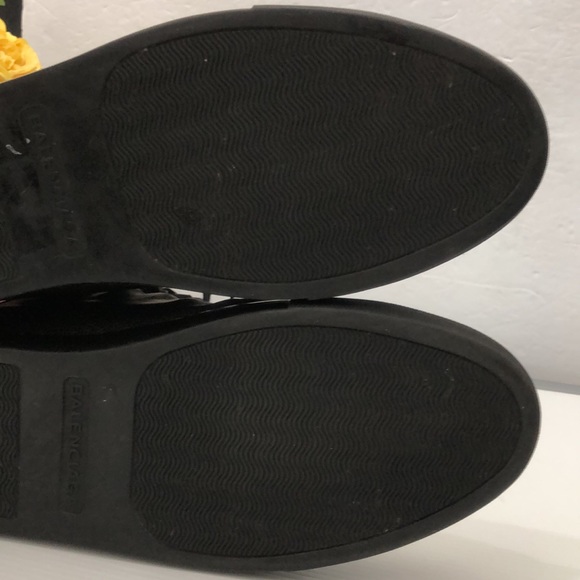 BALENCIAGA GREY LEATHER HIGH ARENA SNEAKERS MENS SIZE 45 - Picture 15 of 16